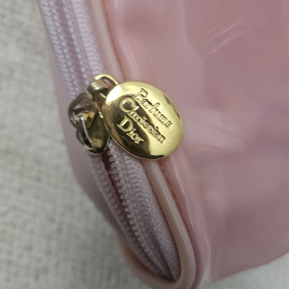 Christian Dior Vintage Parfum Cosmetic Bag Pouch Pink - Picture 4 of 6